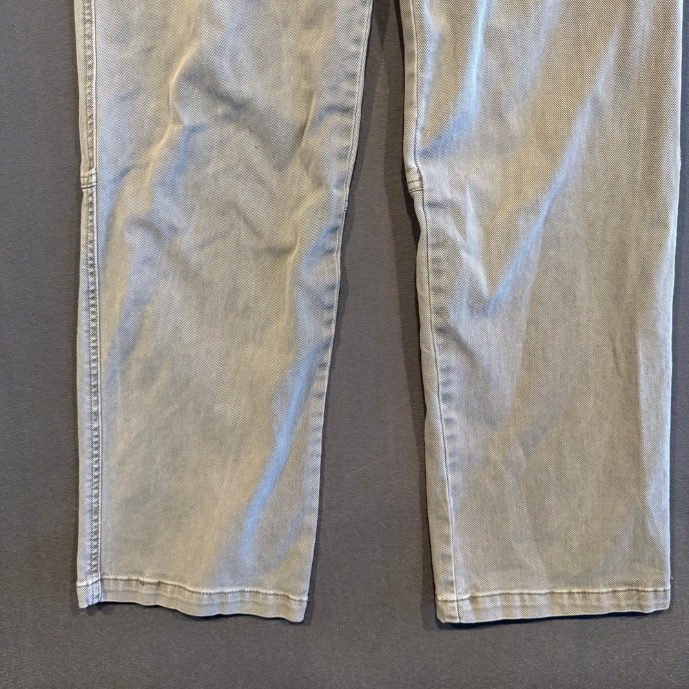 Faherty Women's Utility Jumpsuit M Sage Green Khaki Cinch Waist Long Sleeve - Picture 12 of 16
